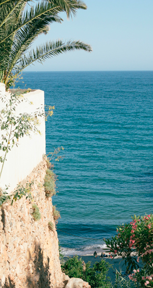 Escaleras hacia la playa